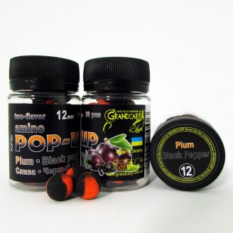 Amino POP-UPs two-flavor PLUM•BLACK PEPPER (СЛИВА•ЧОРНИЙ ПЕРЕЦЬ) Ø12 мм